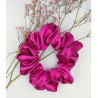 Scrunchie satyna fuchsia midi