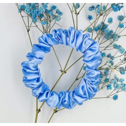 Scrunchie satyna baby blue...