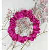 Scrunchie satyna fuchsia zestaw 3szt