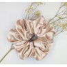 Scrunchie satyna coffe cream zestaw 3szt