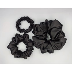 Scrunchie satyna black...