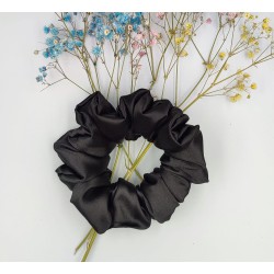 Scrunchie satyna black...