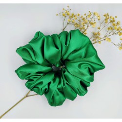 Scrunchie satyna green grass zestaw 3szt