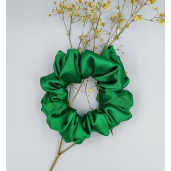 Scrunchie satyna green grass zestaw 3szt