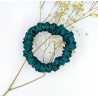 Scrunchie satyna emerald green zestaw 3szt