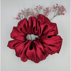 Scrunchie satyna claret...