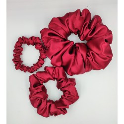 Scrunchie satyna claret...