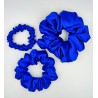 Scrunchie satyna cornflower valley zestaw 3szt