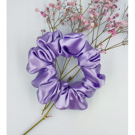 Scrunchie satyna purple river midi