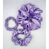 Scrunchie satyna purple river zestaw 3szt