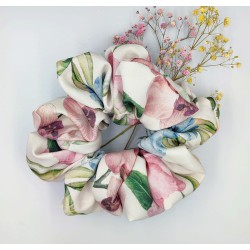 Scrunchie flowers zestaw 2szt