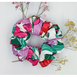 Scrunchie spring flowers zestaw 2szt