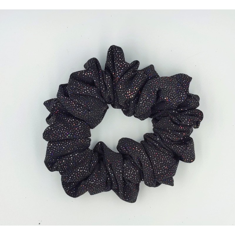 Scrunchie black glitter midi