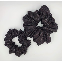 Scrunchie black glitter...