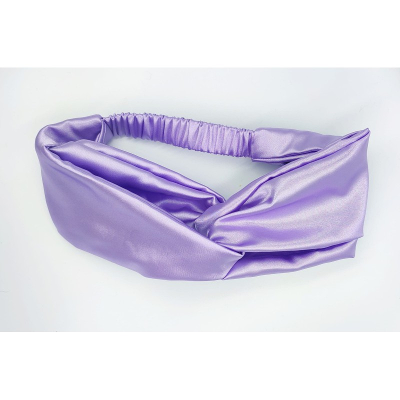 Satynowa opaska purple river - maxi